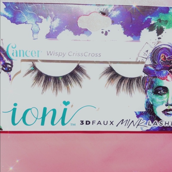 🤍5/$25 🖤 loni Cosmetics 3D Faux Mink  Cancer Wispy Crisscross Lashes - Picture 2 of 3